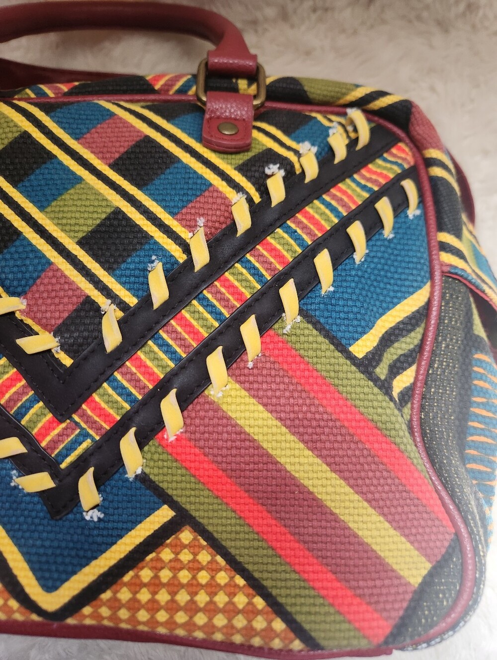 Disney Parks Mary Poppins Returns Woven Tapestry Carpet Bag Crossbody Satchel - Picture 6 of 13